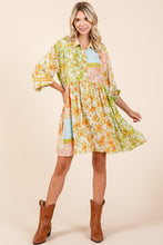Load image into Gallery viewer, New Summer Floral Button Detail Long Sleeve Shirt Dress For Women – Elegant, Trendy, Fluttering, Feminine & Timeless Chic