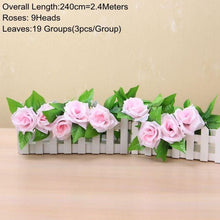 Load image into Gallery viewer, 90cm Artificial Green Hanging Ivy Leaves Radish Seaweed Grape Fake Flowers Vine Home Garden Wall Party Decoration Fake Hanging Fake Ivy Vine for Wall House Room Indoor Outdoor Decoration