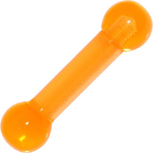 Load image into Gallery viewer, 4G Sunshine Orange UV Acrylic Straight Barbell