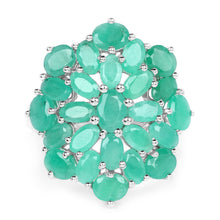 Load image into Gallery viewer, 5.88 Carat Genuine Emerald .925 Sterling Silver Ring