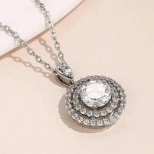 Load image into Gallery viewer, 925 Silver Zirconium Oxide Collarbone Necklace