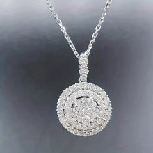 Load image into Gallery viewer, 925 Silver Zirconium Oxide Collarbone Necklace