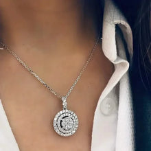 Load image into Gallery viewer, 925 Silver Zirconium Oxide Collarbone Necklace
