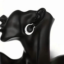 Load image into Gallery viewer, 925 Silvery-Plated Hoop Earrings for Women