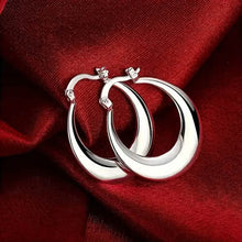 Load image into Gallery viewer, 925 Silvery-Plated Hoop Earrings for Women