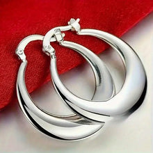 Load image into Gallery viewer, 925 Silvery-Plated Hoop Earrings for Women