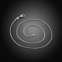 Load image into Gallery viewer, 925 Sterling Silver 1mm Necklace Chain