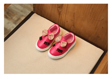 Load image into Gallery viewer, Children's Girls Princess Shoes Bow Big Casual High Quality Material Comfortable No-slip Shoe