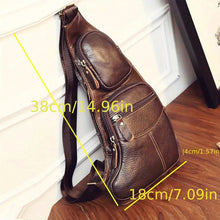 Load image into Gallery viewer, Genuine Leather Crossbody Sling Bag (Unisex)