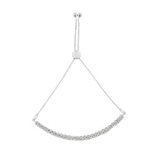 Load image into Gallery viewer, 10K Yellow Gold over .925 Sterling Silver 1/4 Cttw Miracle-Set Diamond 4â€-10†Adjustable Bolo Tennis Bracelet (I-J Color, I3 Clarity)