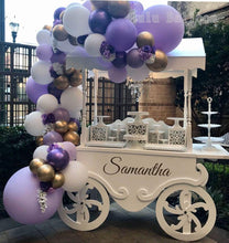 Load image into Gallery viewer, 92pcs Pastel White Purple And Gold Garland Balloons Kit For Party Wedding Birthday Baby Shower Bridal Shower Gender Reveal