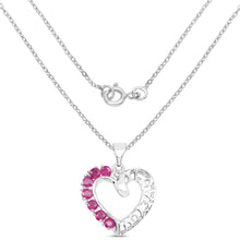 Load image into Gallery viewer, 0.91 Carat Genuine Ruby .925 Sterling Silver Pendant