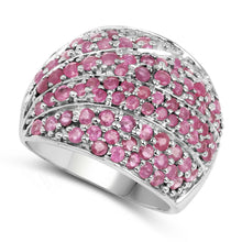 Load image into Gallery viewer, 2.97 Carat Genuine Ruby .925 Sterling Silver Ring