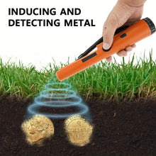 Load image into Gallery viewer, 360° Pinpointer Metal Detector with LED, Vibration & Holster (Orange)