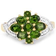 Load image into Gallery viewer, 1.26 Carat Genuine Chrome Diopside .925 Sterling Silver Ring