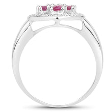 Load image into Gallery viewer, 1.54 Carat Genuine Ruby .925 Sterling Silver Ring