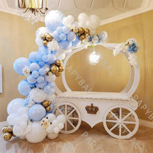 Load image into Gallery viewer, 96Pcs Latex Blue Gold Confetti & Metallic Foil Balloons for Birthday Baby Shower Party Decorations Girl And Boy Birthday Party Ballons Decoration In Modern New Style