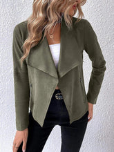 Load image into Gallery viewer, Classic Minimalist Collared Long Sleeve Jacket for Women – Minimalist & Lightweight Everyday Outerwear