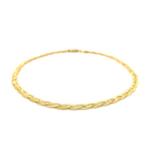 Load image into Gallery viewer, 3.5mm 14k Yellow Gold Braided Bracelet