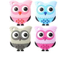 Load image into Gallery viewer, Owl Silicone Teethers Food Grade For Baby Teething Silicone Beads Teething Toddler Toys For Kids