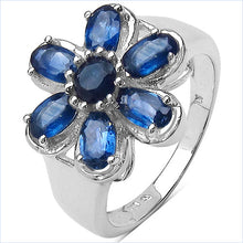 Load image into Gallery viewer, 2.43 Carat Genuine Blue Sapphire .925 Sterling Silver Ring