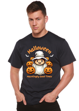 Load image into Gallery viewer, Halloween Hauntingly Good Times Day Men's Bamboo Viscose/Organic Cotton Short Sleeve Graphic T-Shirt