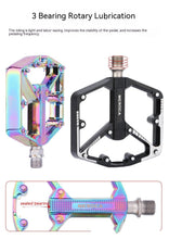 Load image into Gallery viewer, Bicycle Pedal Non-Slip Bike Pedals Aluminum Alloy Flat Platform Applicable Waterproof Cycling Accessories Bike Pedals Road Bicycle Pedals Cleats Set Clipless Pedals Compatible With Road Bikes
