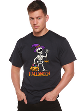 Load image into Gallery viewer, Happy Halloween Unisex Bamboo Viscose/Organic Cotton Short Sleeve Graphic T-Shirt