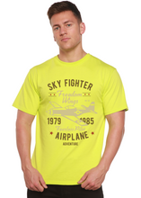 Load image into Gallery viewer, Sky Fighter Spun Bamboo® Men's Bamboo Viscose/Organic Cotton Short Sleeve Graphic T-Shirt