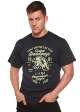 Load image into Gallery viewer, Custom Speedways Premium Eagle Men's Bamboo Viscose/Organic Cotton Short Sleeve Graphic T-Shirt