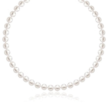 Load image into Gallery viewer, 14k Yellow Gold Necklace with White Freshwater Cultured Pearls (6.0mm to 6.5mm)