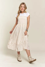 Load image into Gallery viewer, New Summer Smocked Floral Ruffled Hem Cami Dress โ Feminine, Charming, Playful, Perfect for Warm Weather and Casual Outings