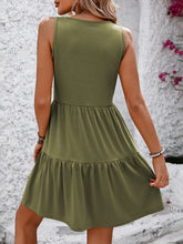 Load image into Gallery viewer, V-Neck Sleeveless Mini Dress Charming Design Women Dress Lightweight Dress For Girls