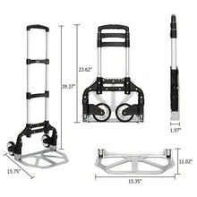 Load image into Gallery viewer, Folding Aluminum Hand Cart & Dolly โ 165 lb Capacity | Lightweight & Portable