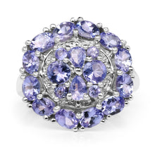 Load image into Gallery viewer, 2.92 Carat Genuine Tanzanite .925 Sterling Silver Ring