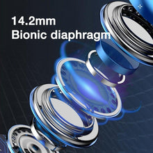 Load image into Gallery viewer, 9D Stereo Earphones Mic Headphone Headset In-ear Wired Headphones Bass Wire Earphone Earbud Phone Headset With Microphone Wired Earbuds Noise Isolating in-Ear Headphones Earphones with Mic Volume Control Plug for Sports Workout Compatible