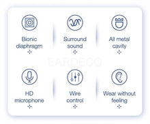 Load image into Gallery viewer, 9D Stereo Earphones Mic Headphone Headset In-ear Wired Headphones Bass Wire Earphone Earbud Phone Headset With Microphone Wired Earbuds Noise Isolating in-Ear Headphones Earphones with Mic Volume Control Plug for Sports Workout Compatible