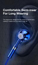 Load image into Gallery viewer, 9D Stereo Earphones Mic Headphone Headset In-ear Wired Headphones Bass Wire Earphone Earbud Phone Headset With Microphone Wired Earbuds Noise Isolating in-Ear Headphones Earphones with Mic Volume Control Plug for Sports Workout Compatible