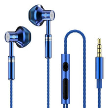 Load image into Gallery viewer, 9D Stereo Earphones Mic Headphone Headset In-ear Wired Headphones Bass Wire Earphone Earbud Phone Headset With Microphone Wired Earbuds Noise Isolating in-Ear Headphones Earphones with Mic Volume Control Plug for Sports Workout Compatible
