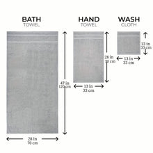 Load image into Gallery viewer, Gray Cotton Bath Towel Set (10–32 pcs)
