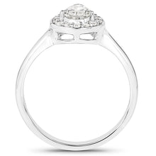 Load image into Gallery viewer, 14K White Gold 0.70 Carat Genuine White Diamond Ring