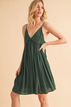 Load image into Gallery viewer, New Summer Ruched Plunge Mini Cami Dress For Women – Chic, Romantic, Flattering & Alluring for Night Outs