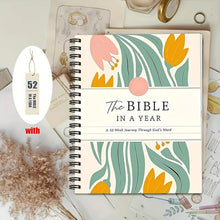 Load image into Gallery viewer, 1-Year Bible Study Plan & Prayer Journal – Undated Spiral Bound