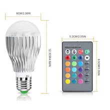 Load image into Gallery viewer, 9W LED Light Bulb E27 RGB Lamp