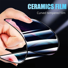 Load image into Gallery viewer, 3PCS 100D Ceramic Protective Glass For iPhone 14 13 12 Mini 11 Pro XR XS Max X 8 7 Plus SE 2020 Soft Screen Protector Film Series Tempered Glass Screen Protector