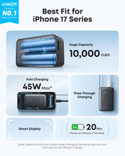 Load image into Gallery viewer, Anker Nano Power Bank (10K, 45W, Built-In Retractable USB-C Cable)