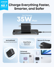 Load image into Gallery viewer, Anker Nano Charger (35W, Built-In Retractable USB-C Cable)