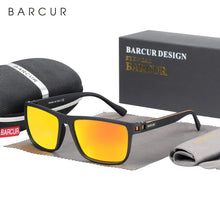 Load image into Gallery viewer, BARCUR Sports Polarized Sunglasses for Men Lightweight TR90 Square Fishing & Travel Eyewear UV400 Protection Men Accessory