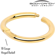 Load image into Gallery viewer, 14k Solid Yellow Gold Hinged Segment Ring Elegance 18G 5/16