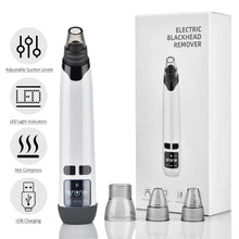 Load image into Gallery viewer, Hot Compress Blackhead Remover Vacuum Suction Acne Pore Cleaner Electric Nose Face Deep Cleansing Skin Care Device Birthday Gift